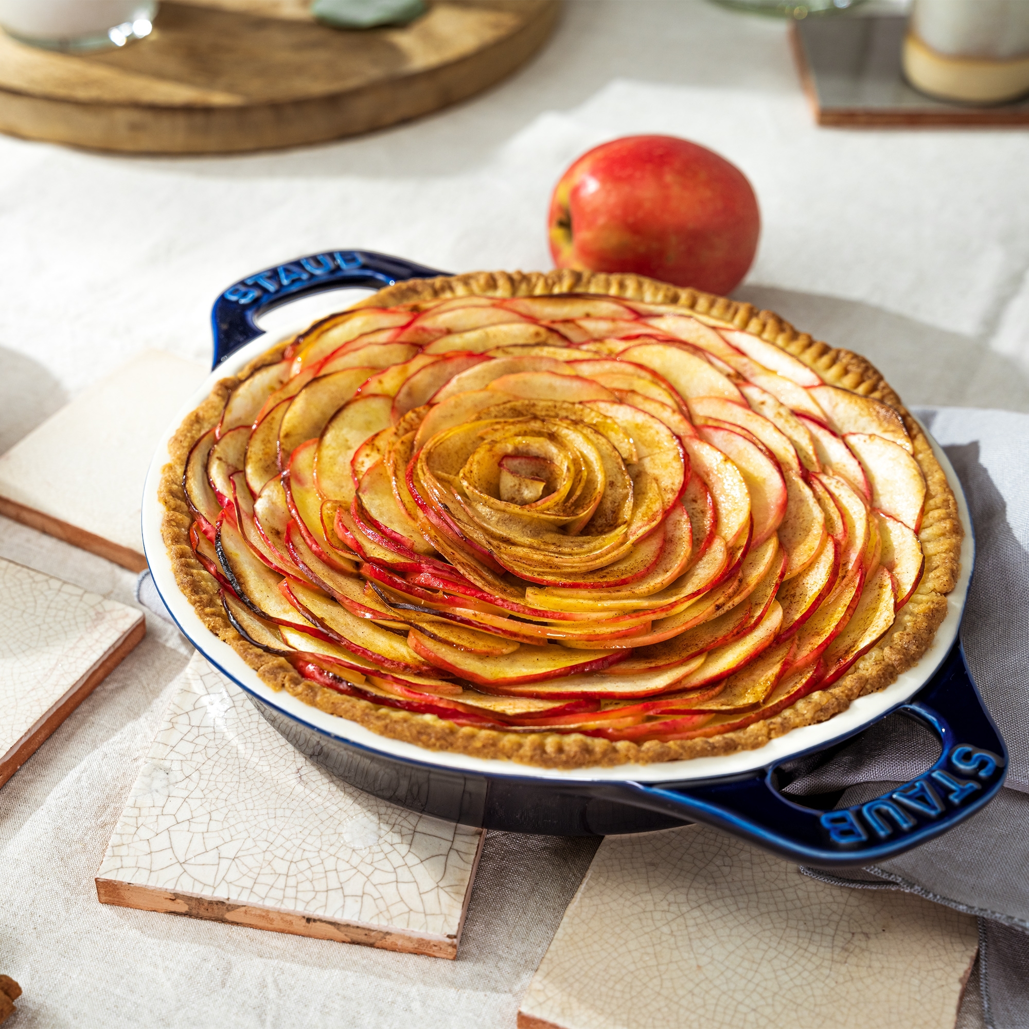 STAUB - Ceramique Tarteform | 24 cm | dunkelblau