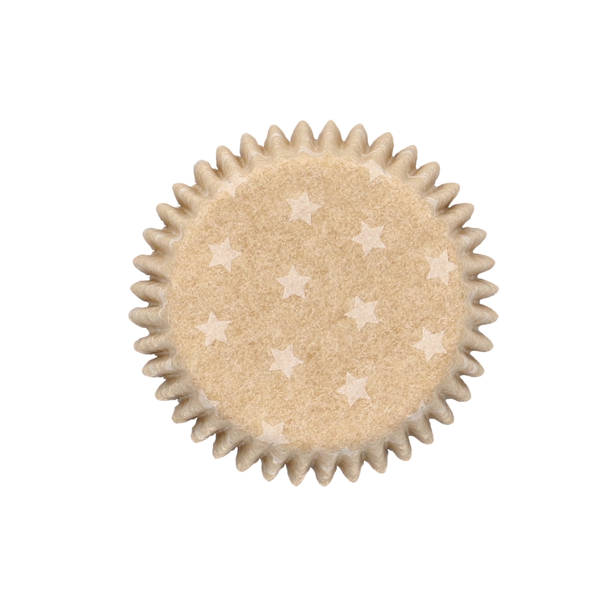 Birkmann Mini-Kraftpapierbackförmchen mit Sternen, 75 Stück