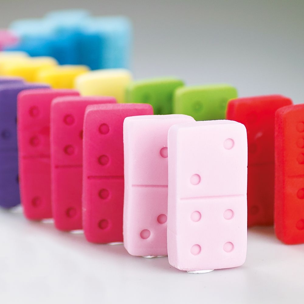 Städter - Prägeausstecher Domino - 6 x 3 x 2,2 cm - Set 15-teilig