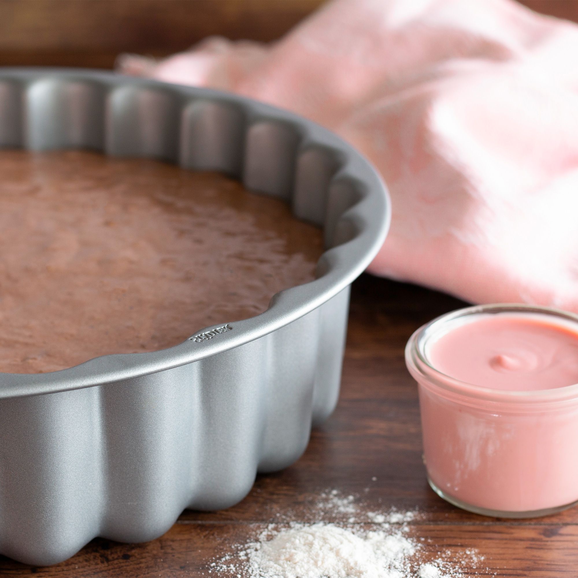 Städter - We love Baking Charlotte metal silver - ø 26 cm / H 7 cm