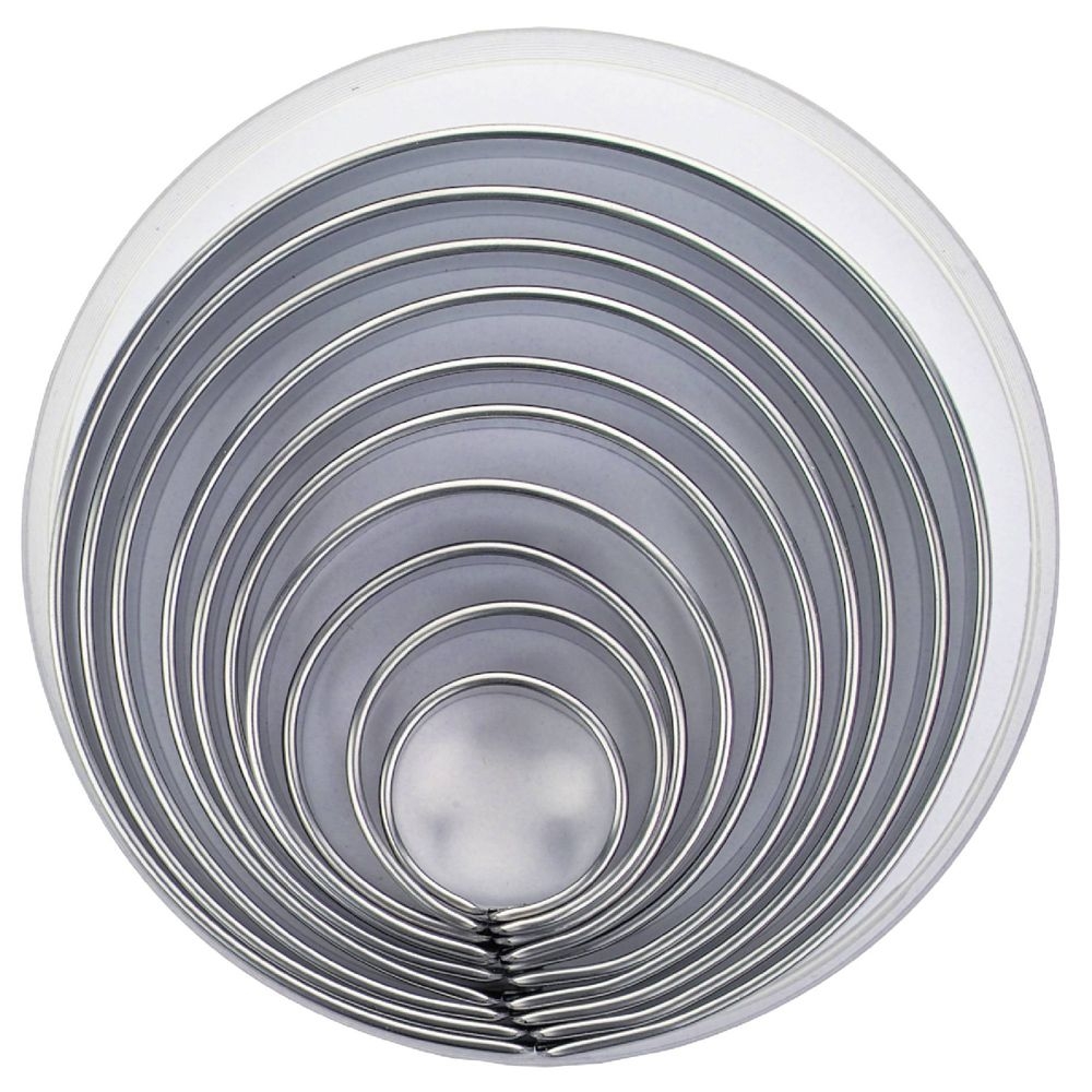 Städter - Ausstecherset Ringe / Kreise - 3–12 cm - Set 10-teilig