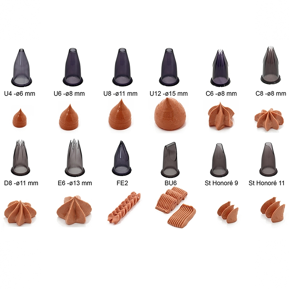 de Buyer - Satz von 12 Garniertüllen Set CHARCUTIER de Buyer - Satz von 12 Garniertüllen Set CHARCUTIER
