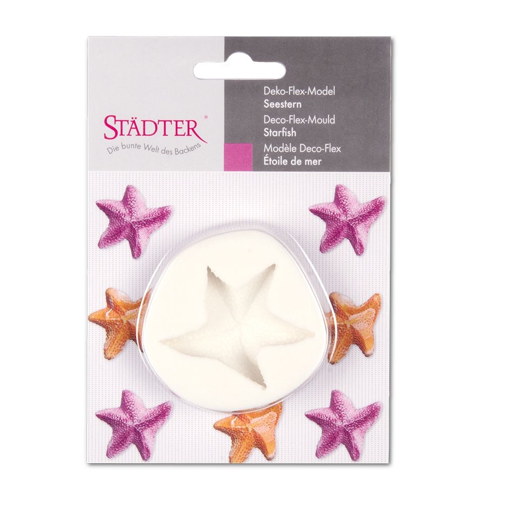 Städter - Fondant mould Starfish - 5 cm - relief shape