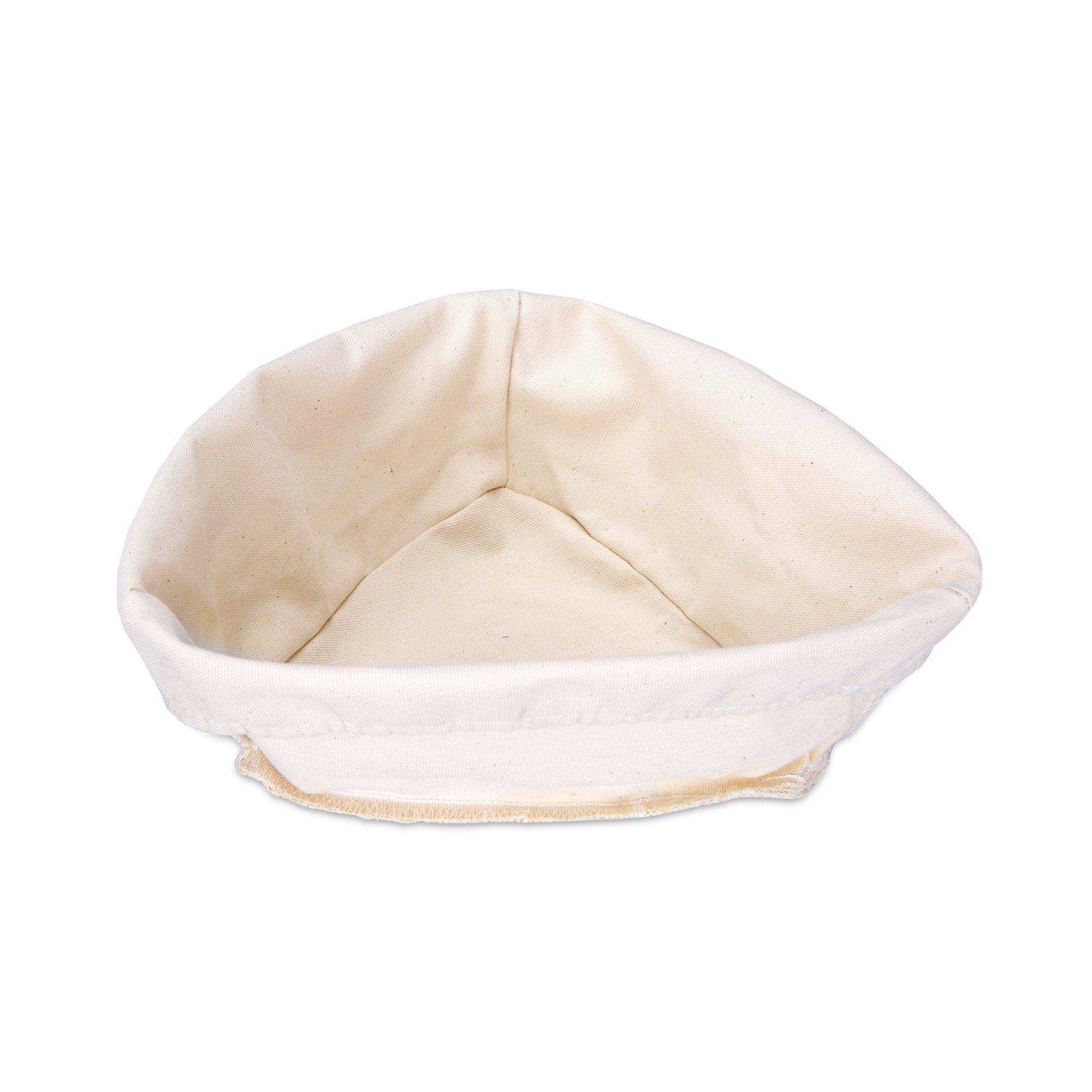 Städter - Gärkorb Dreieck mit Leinenüberzug, Rattan 25 x 25 cm / H 8,5 cm