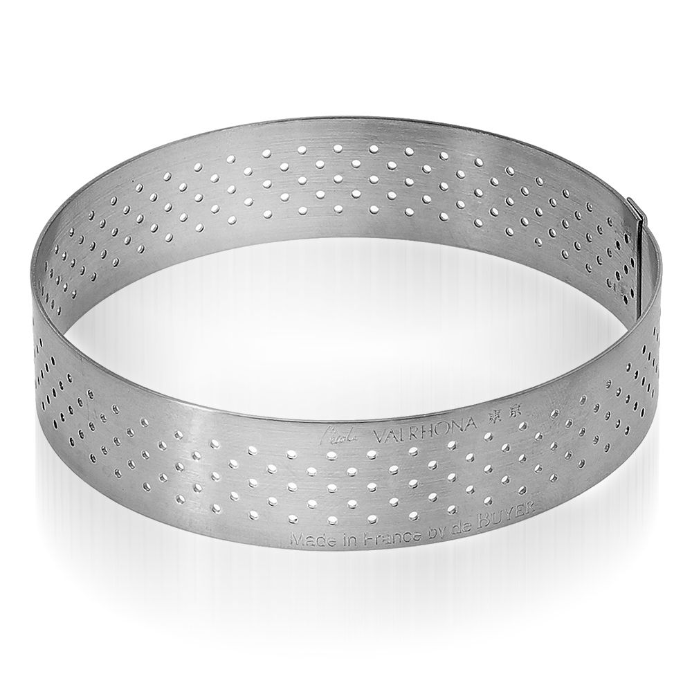 de Buyer - Tortenring gelocht - Höhe 2 cm - Valrhona de Buyer - Tortenring gelocht - Höhe 2 cm - Valrhona