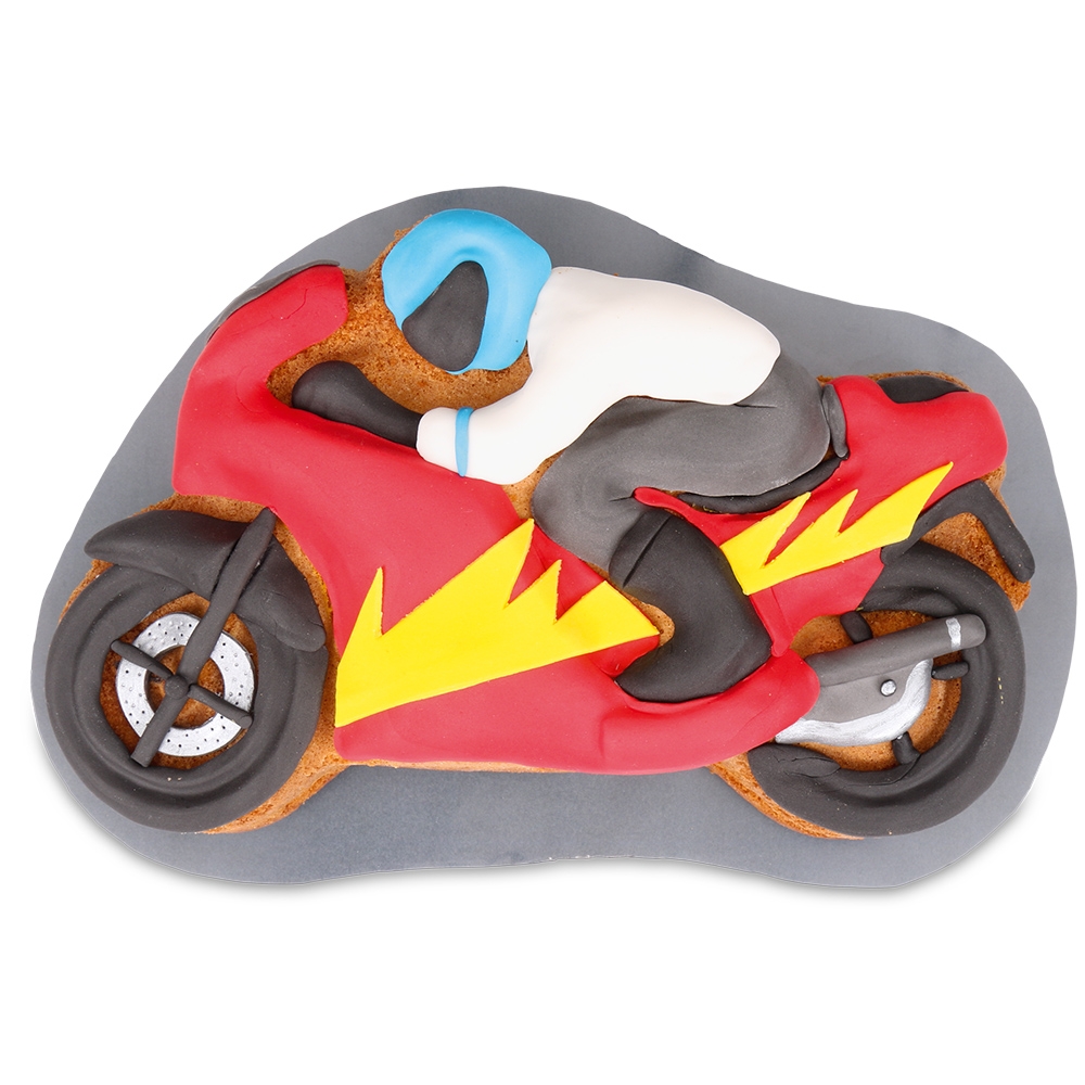 Städter - Cake mould Mike the motorcycle - 28,5 x 18,5 x 6,5 cm - 2.000 ml