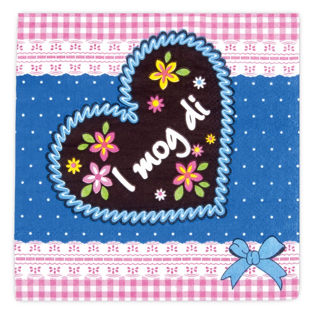 Städter - Papierserviette - 25 x 25 cm - 20 Stück - verschiedene Muster