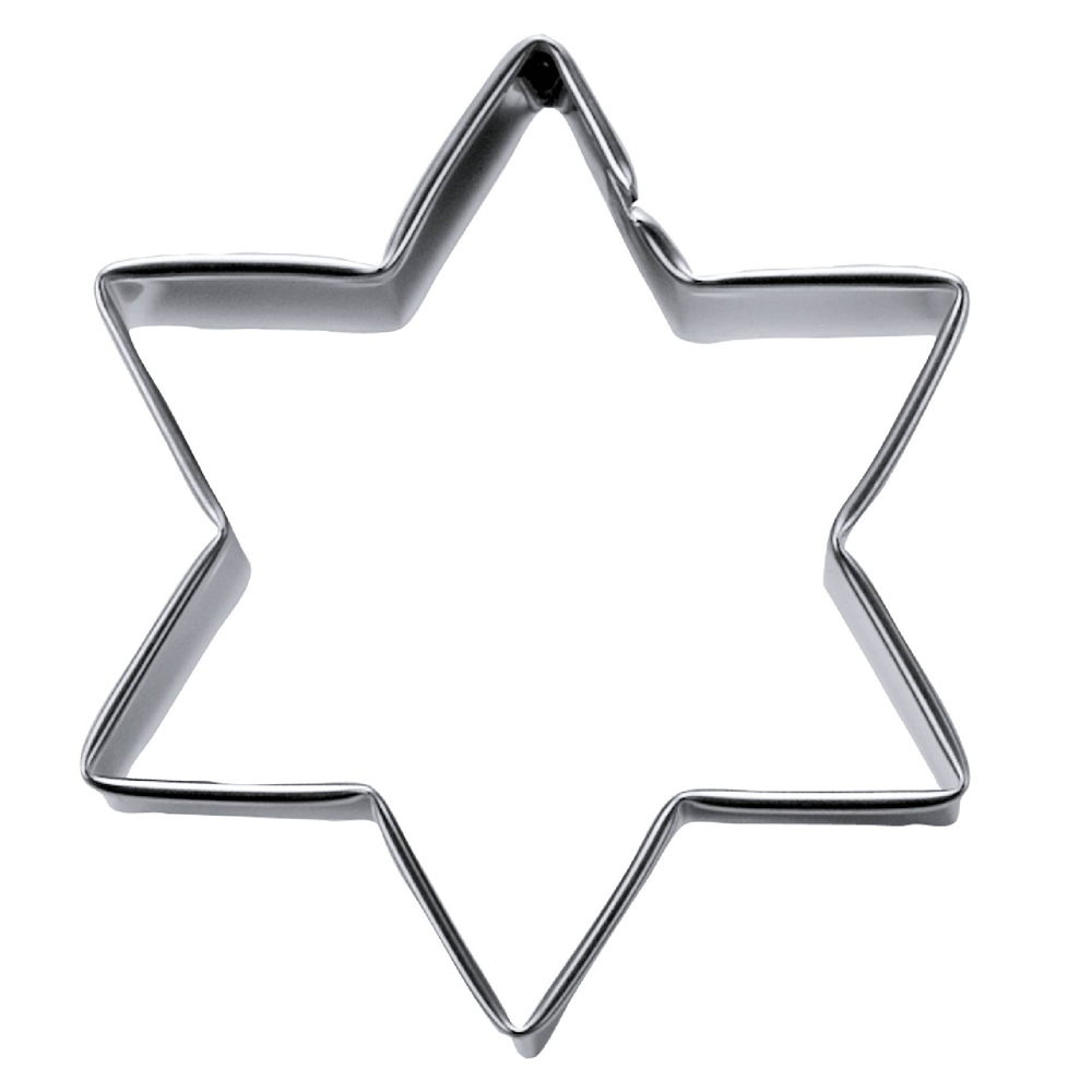 Städter - Cookie Cutter Star H 2,5 cm - in 10 Sizes - 6-pointed