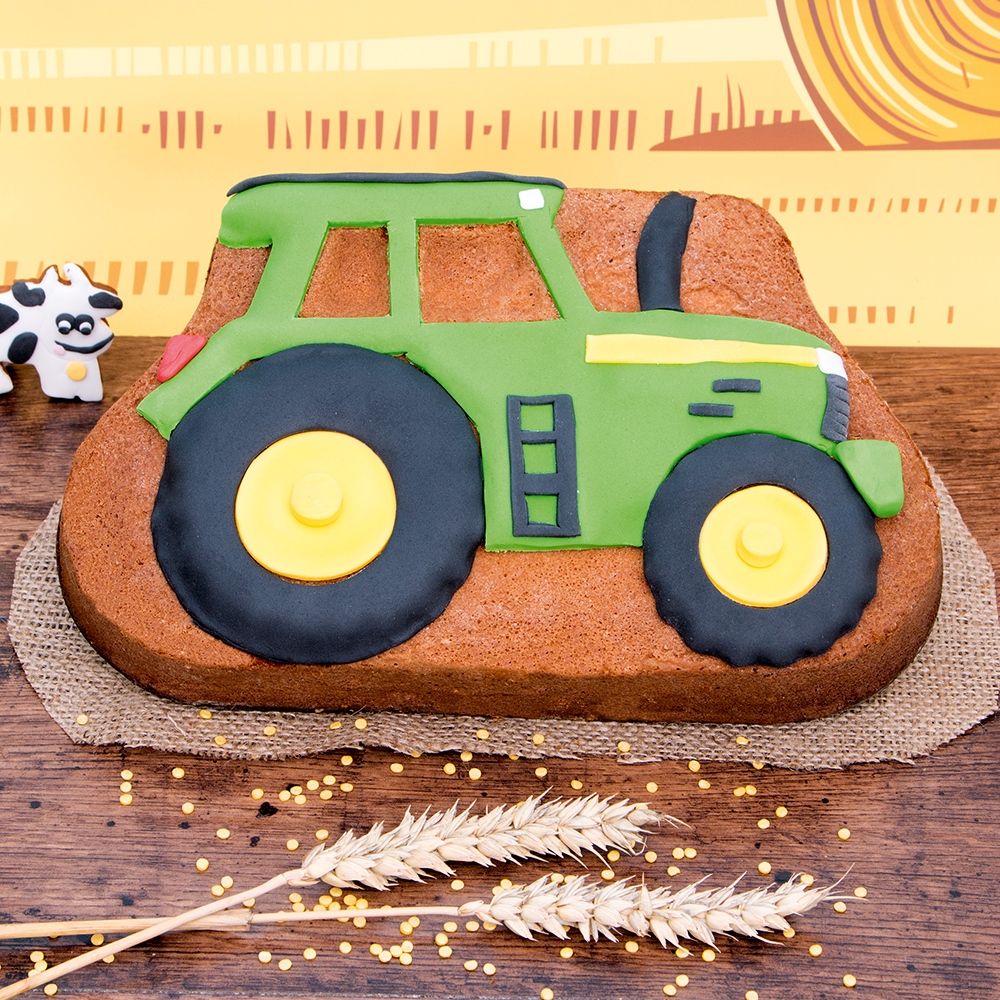 Städter - Motivbackform Schorsch der Traktor - 29,5 x 18 x 6 cm - 2.000 ml