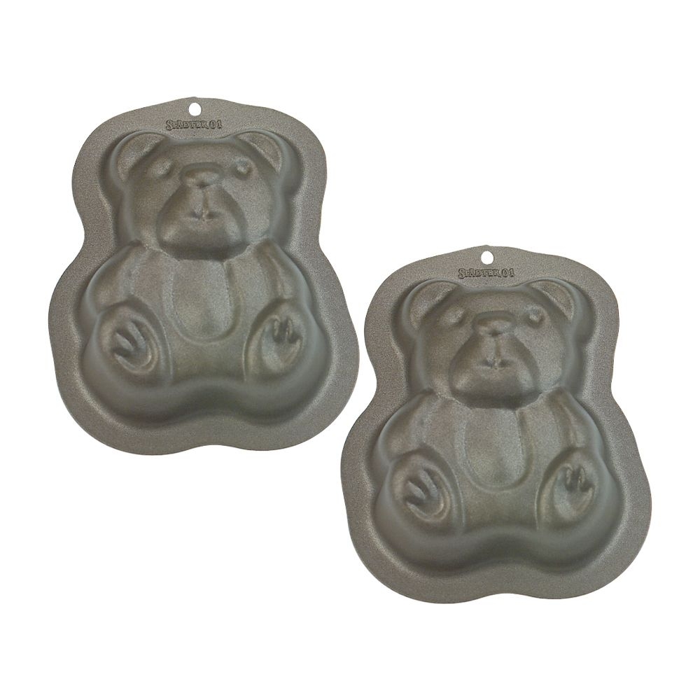 Städter - Cake Mold - Theo, the ABC bear - 7.5 x 8.5 x 3 cm - Mini - 2 Pieces - 50 ml Städter - Cake Mold - Theo, the ABC bear - 7.5 x 8.5 x 3 cm - Mini - 2 Pieces - 50 ml