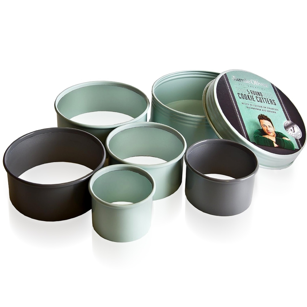 Jamie Oliver - runde Keksausstecher - 5er Set