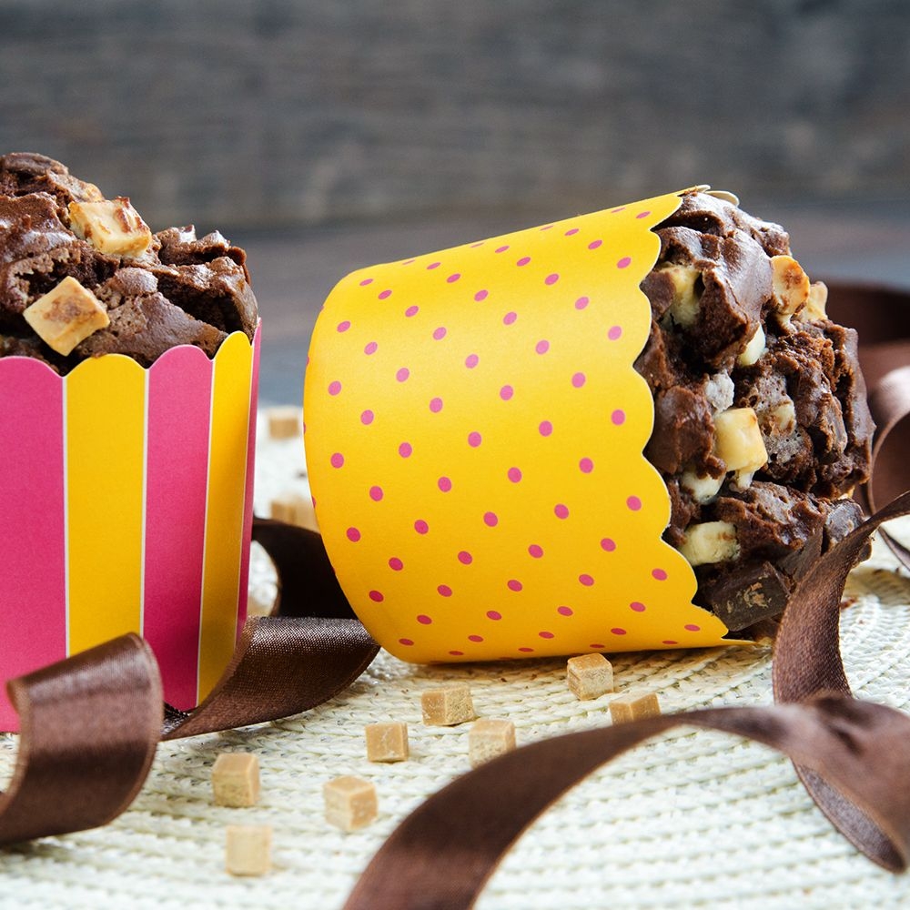 Städter - cupcake baking pan - 12 pieces - different patterns