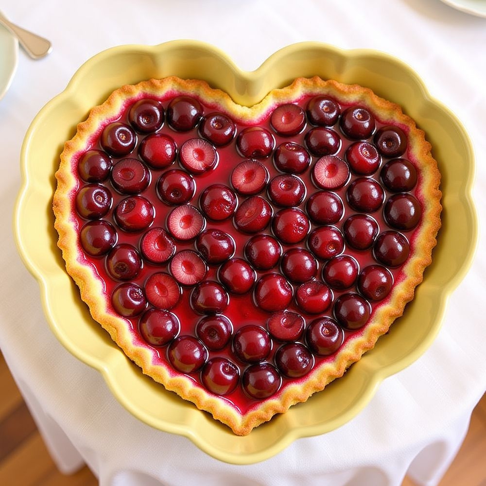 Emile Henry - Heart Dish 26,5 x 24,5 cm - Madeleine |  Jaune Vanille