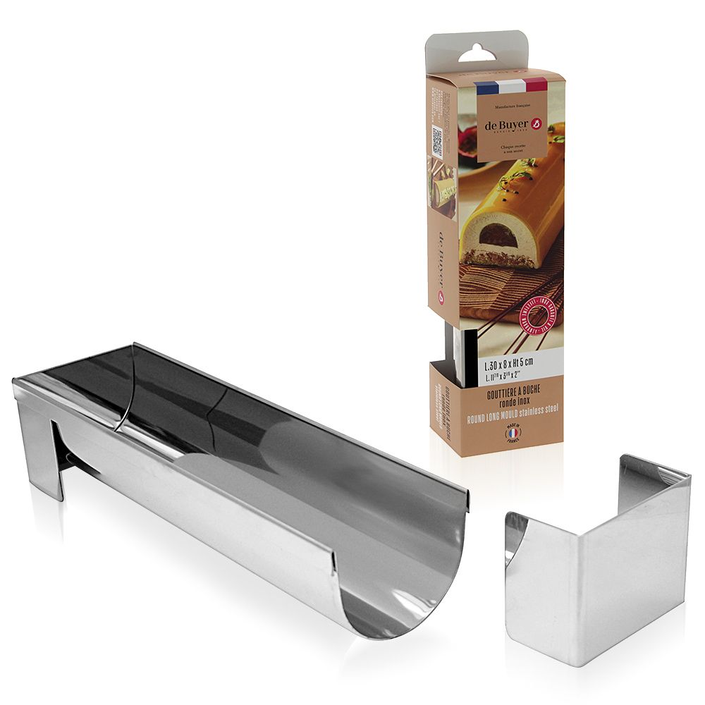de Buyer - Rinne rund mit 2 abnehmbaren Enden 30 x 6,5 cm de Buyer - Rinne rund mit 2 abnehmbaren Enden 30 x 6,5 cm