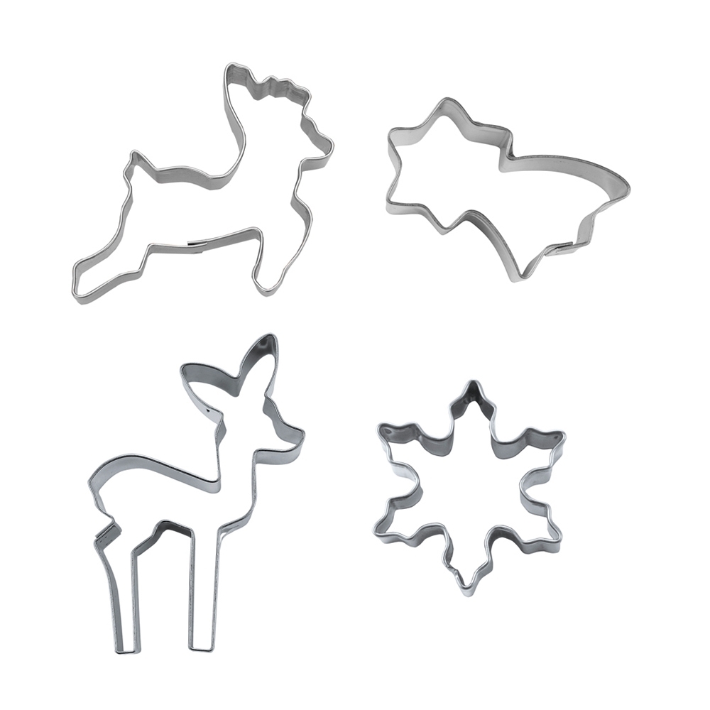 Städter - Ausstecher Little christmas ca. 4–6 cm Set, 4-teilig