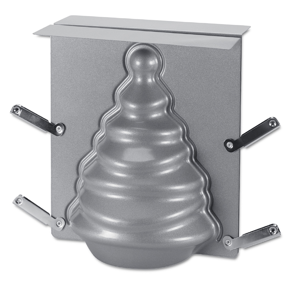 Städter - We-Love-Baking Fir tree - 19 x 21 x 13 cm silver - 3-D Cake pan Städter - We-Love-Baking Fir tree - 19 x 21 x 13 cm silver - 3-D Cake pan