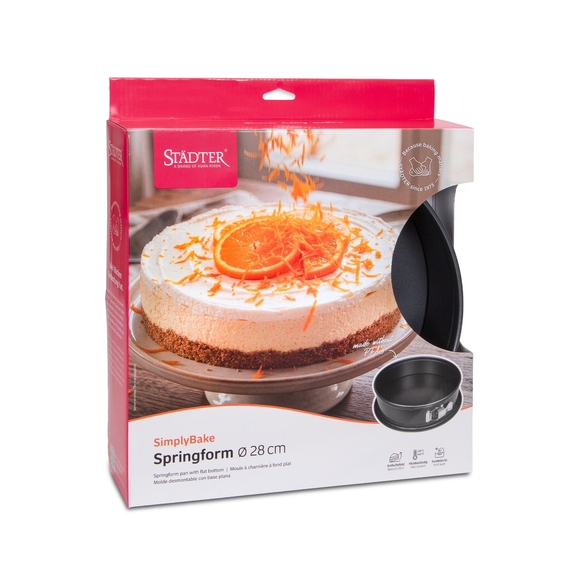Städter - Springform tin - SimplyBake - 28 cm ø / H 8 cm