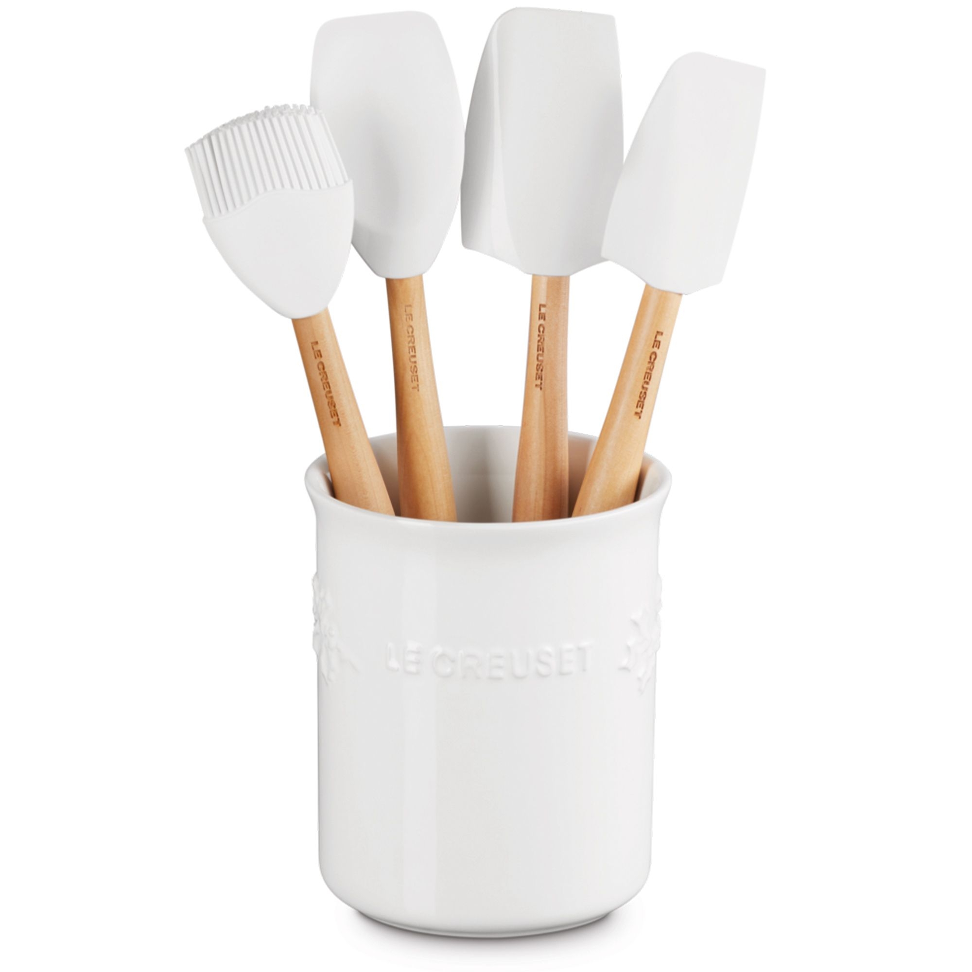 Le Creuset - Kochkellen-Set 5tlg. Craft - Holly - Weiß Le Creuset - Kochkellen-Set 5tlg. Craft - Holly - Weiß