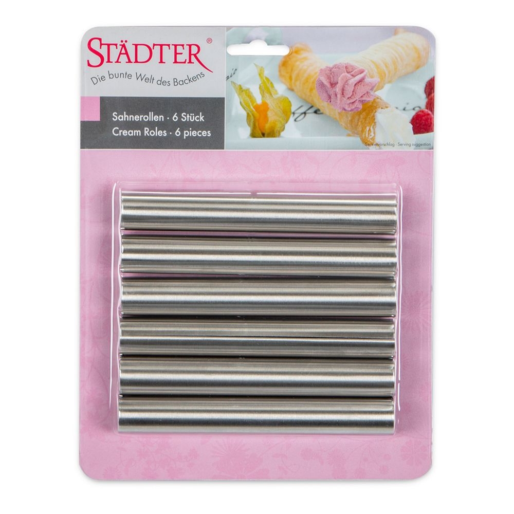 Städter - Sahnerollen gerade - 14 x ø 2 cm - 6 Stück