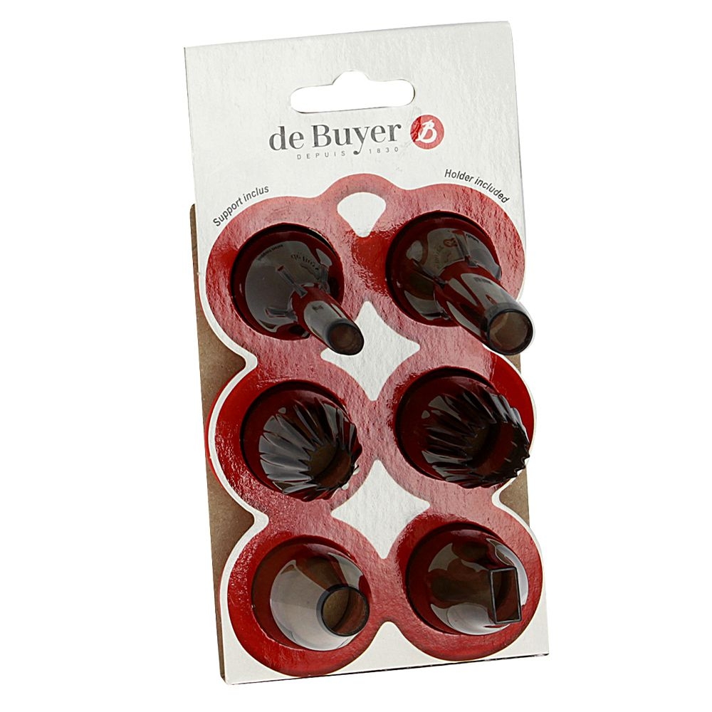 de Buyer - Satz von 6 Garniertüllen Set GARNIER de Buyer - Satz von 6 Garniertüllen Set GARNIER