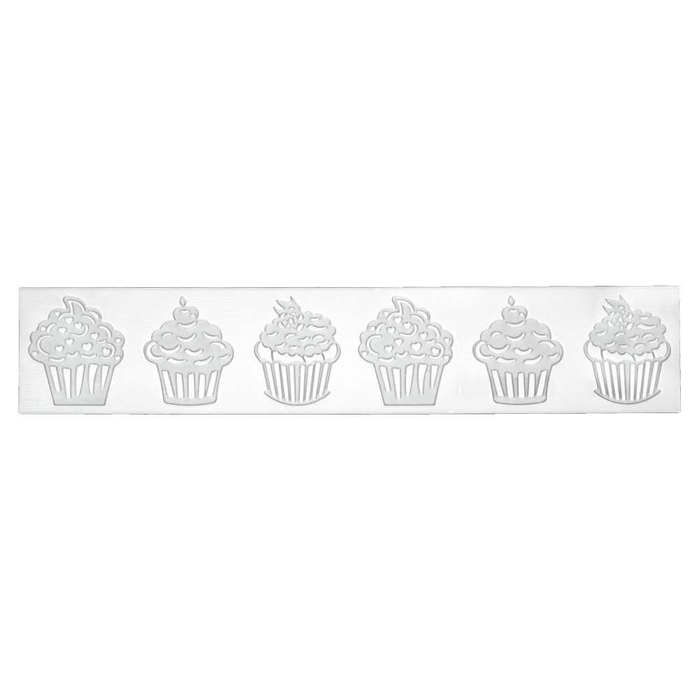 Städter - Dekormatte Cupcake - 39,5 x 7,5 cm - Silikon
