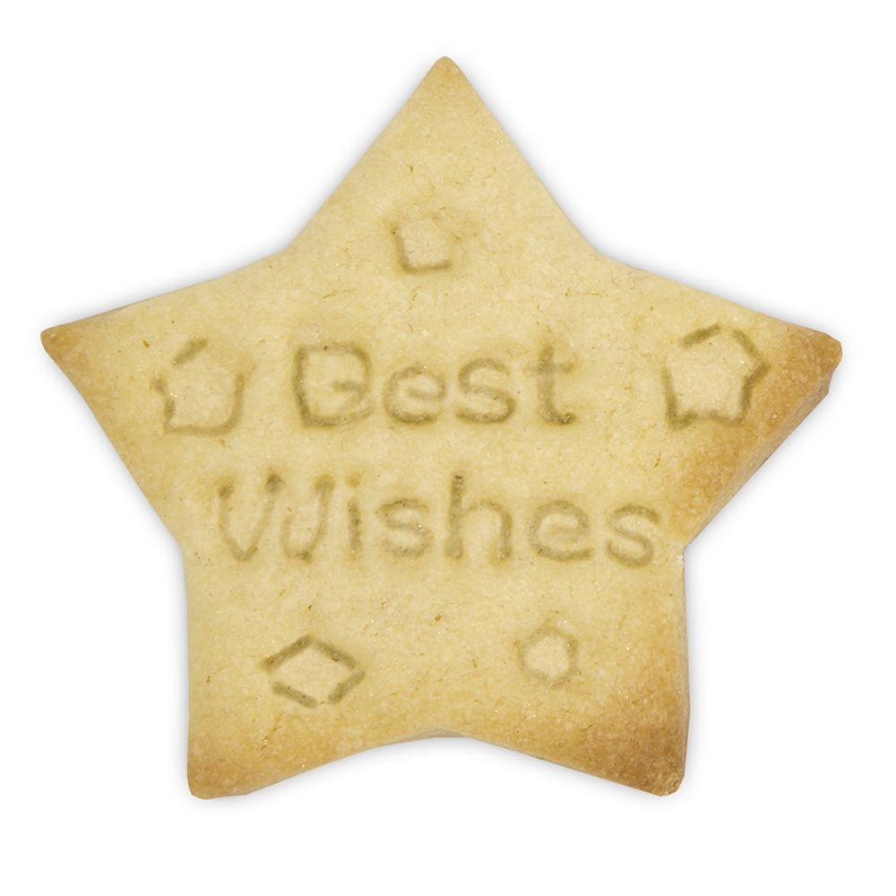 Städter - Prägeausstecher Stern Best Wishes - 4,5 cm