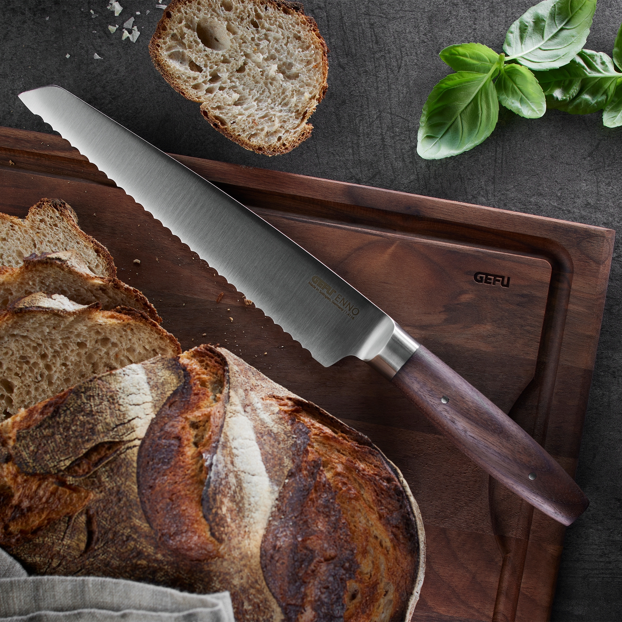 Gefu - Brotmesser ENNO, 21 cm Wellenschliff