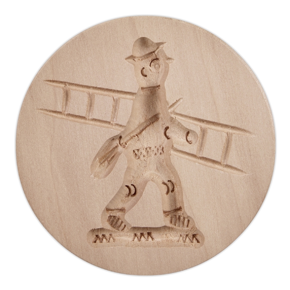 Städter - Holz-Prägeform Schornsteinfeger ø 8 cm