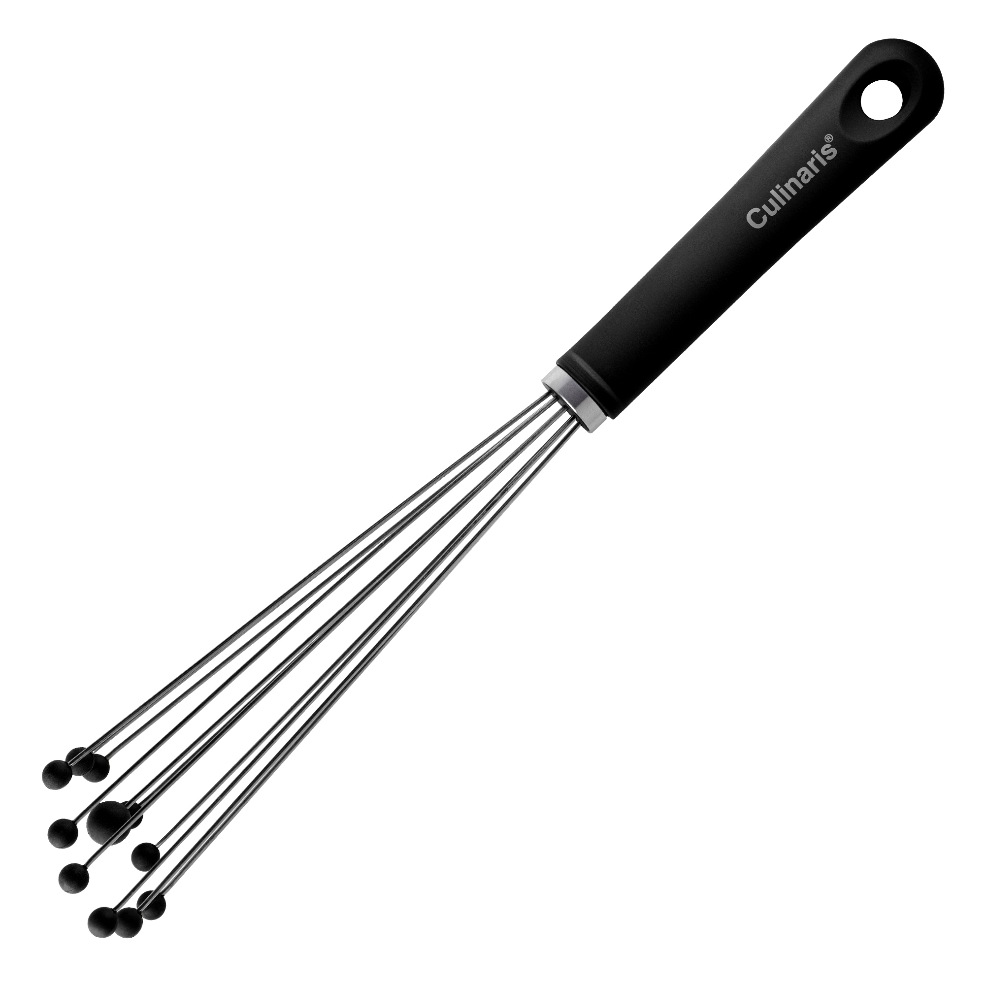 Ball Whisk - silicone - black | Culinaris
