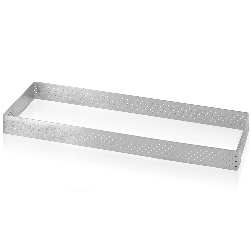de Buyer - Rectangle perforated tart ring - 2 cm - Valrhona