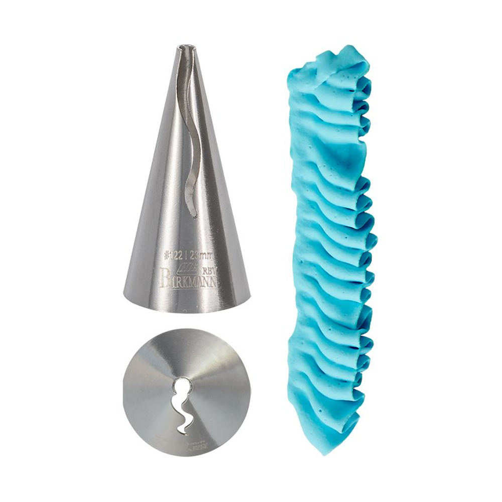 RBV Birkmann - Rüschentülle, geschwungen #122 - 23 mm