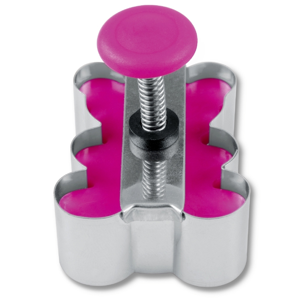 Städter - Prägeausstecher Bär 5 cm Pink