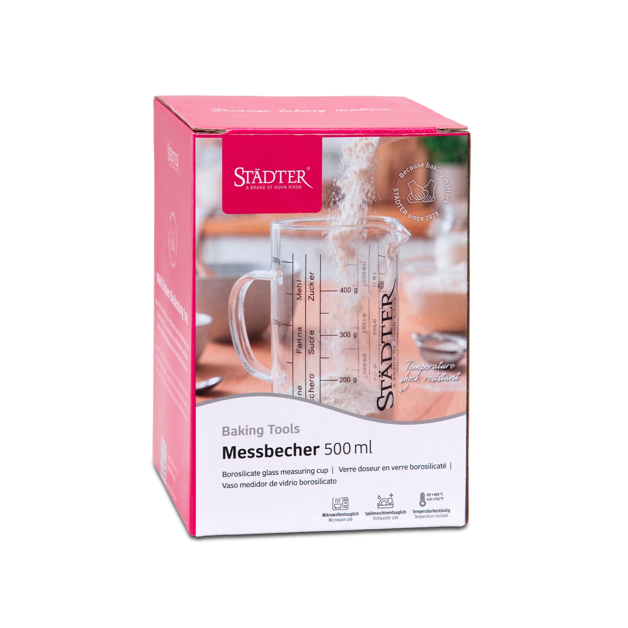 Städter - Messbecher - Borosilikatglas - 500 ml
