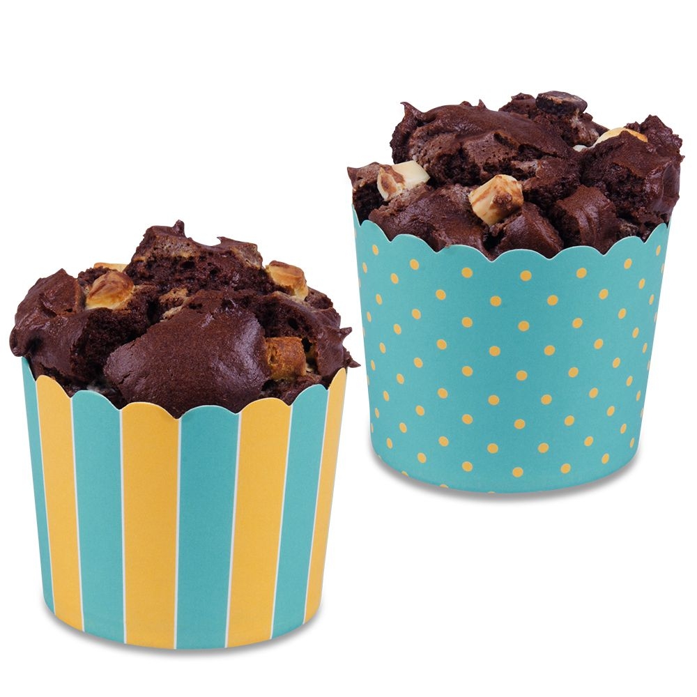 Städter - cupcake baking pan - 12 pieces - different patterns