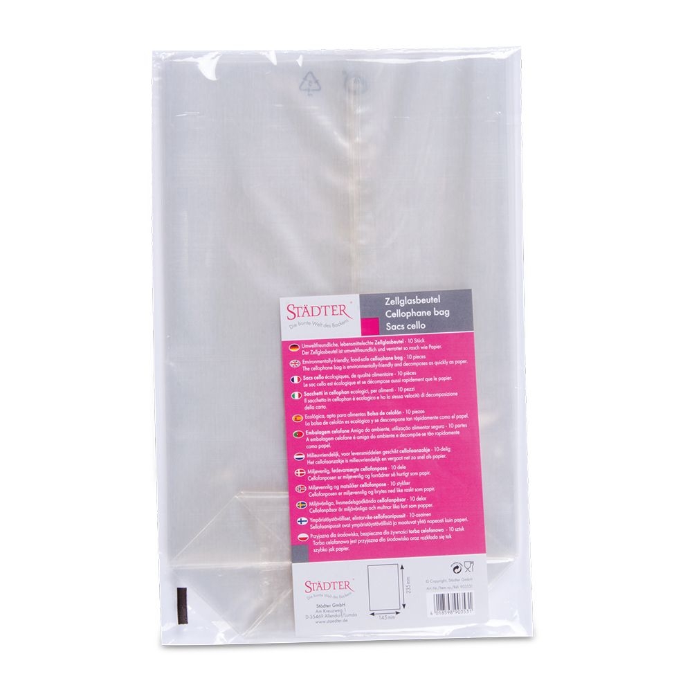 Städter - Cellophane bag - transparent - 10 pieces - 14.5 x 23,5 cm