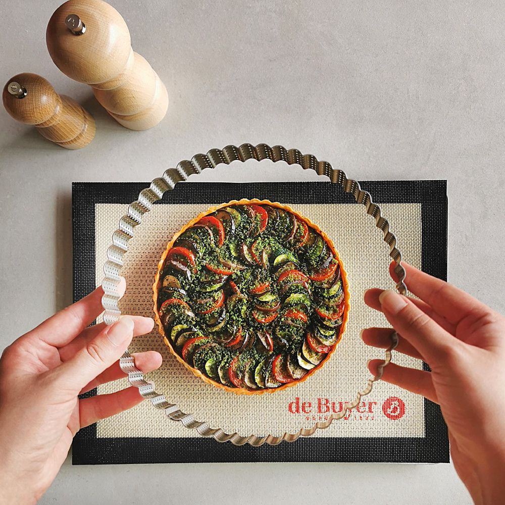 de Buyer - Gelochte geriffelte Tortenringe - Höhe 3 cm