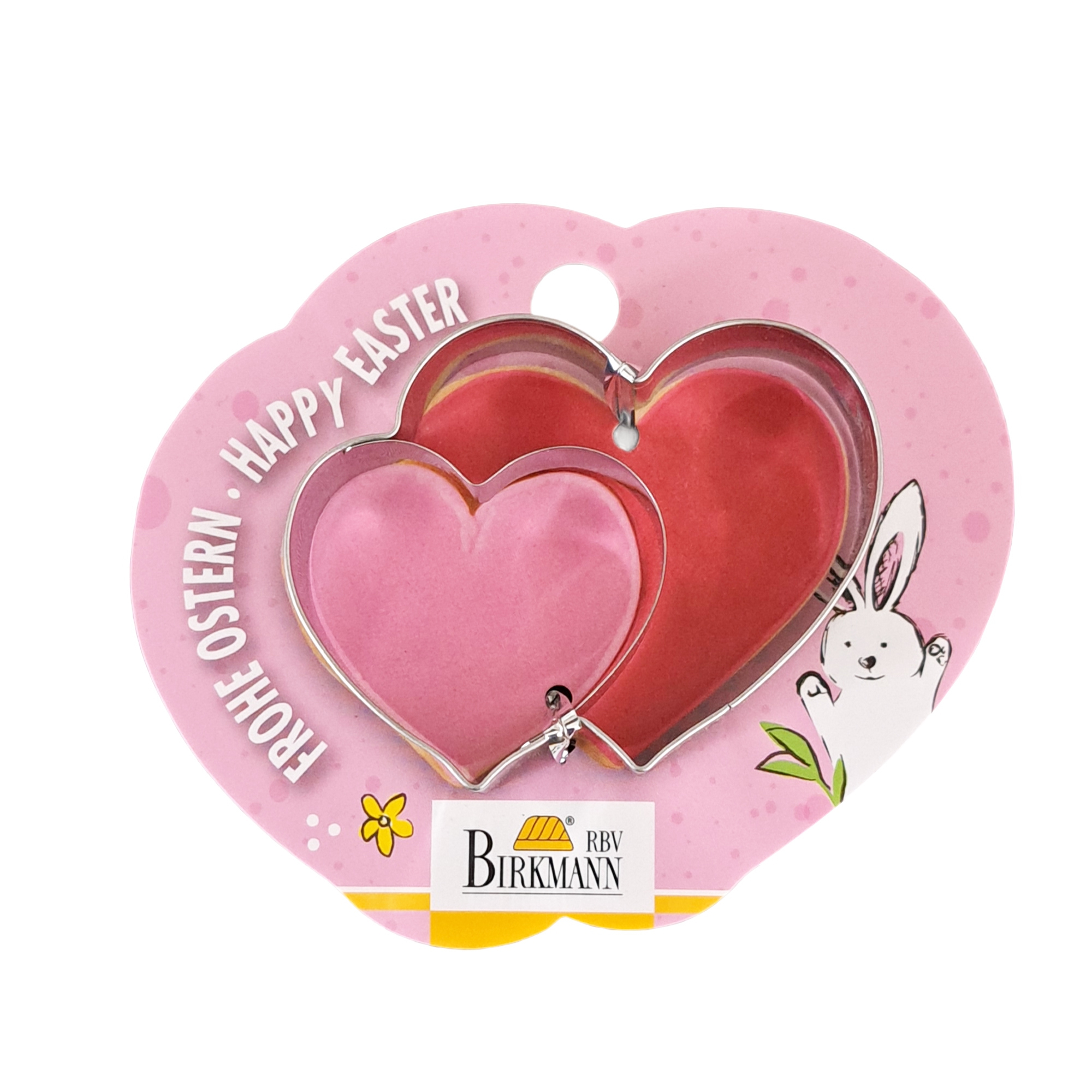 Birkmann - Easter cookie cutter - different motifs - Double heart