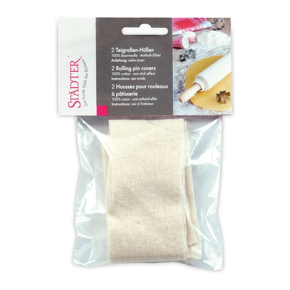 Städter - Teigrollen-Hüllen - ø 5–8 x 35 cm - Naturbelassen - 2 Stück