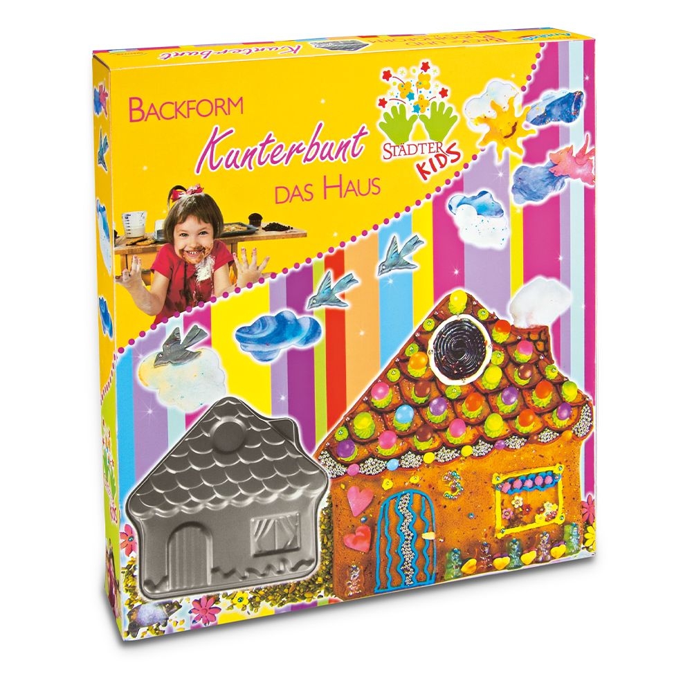 Städter - Kids Form - Kunterbunt, das Haus - 26 x 24,5 x 4 cm - 1.000 ml