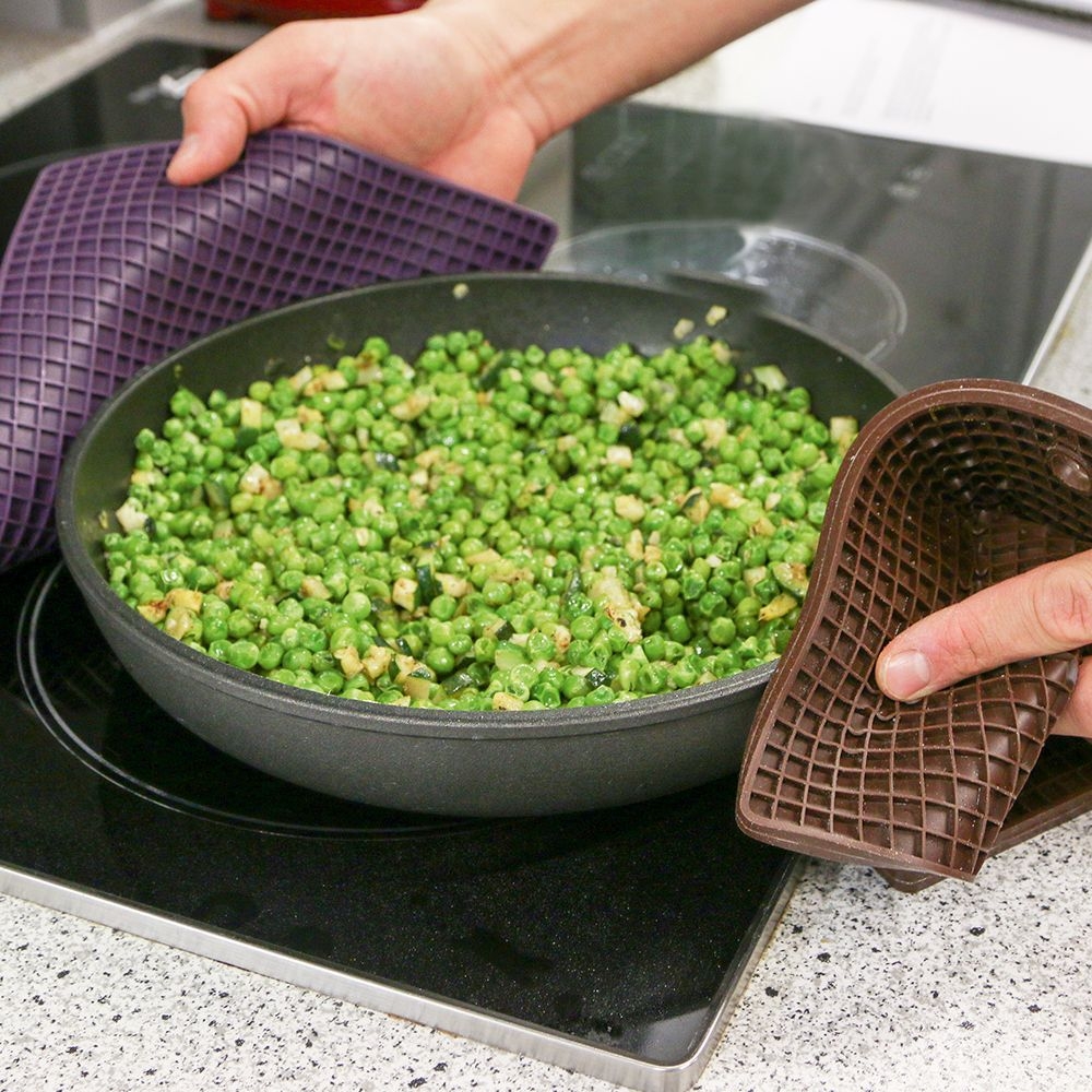 Städter - Topfhalter / Untersetzer - 18,5 x 18,5 cm - Silikon - verschiedene Farben