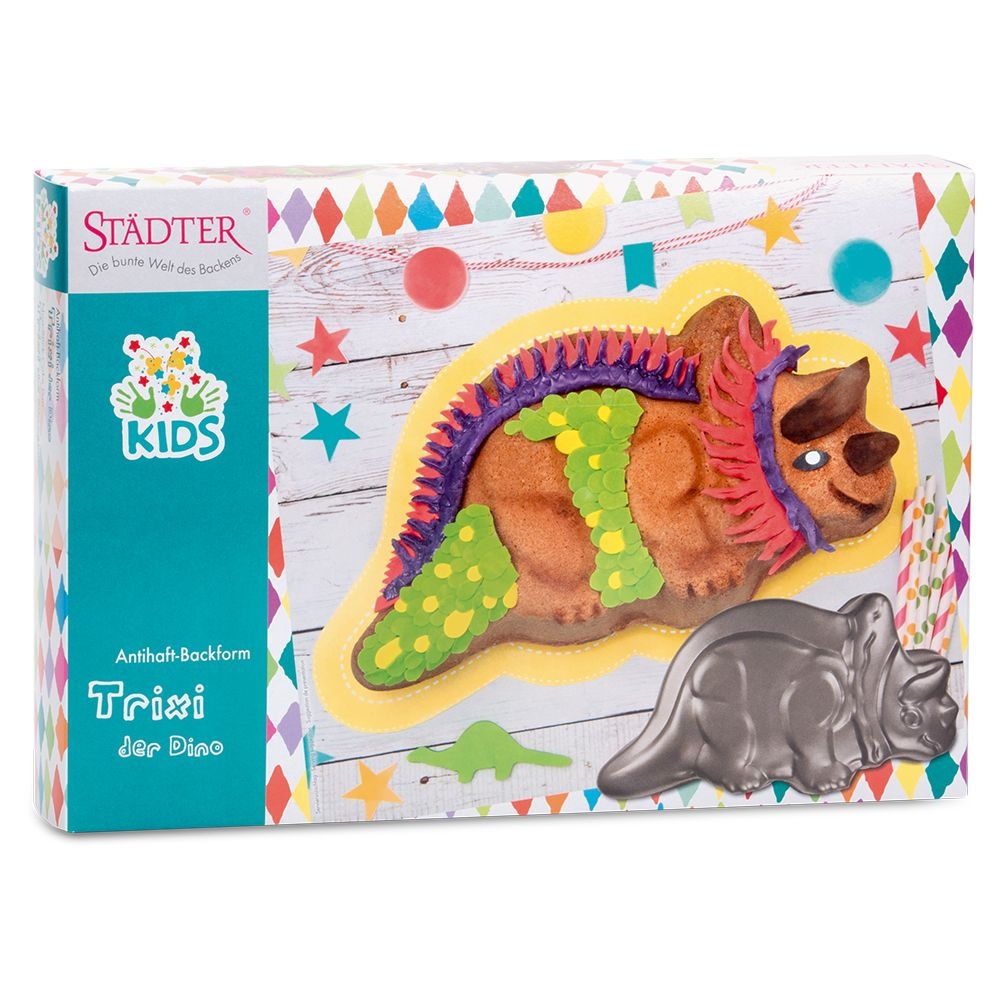 Städter - Kids Form - Trixi, der Dino - 34 x 28 x 6,5 cm - 1.200 ml
