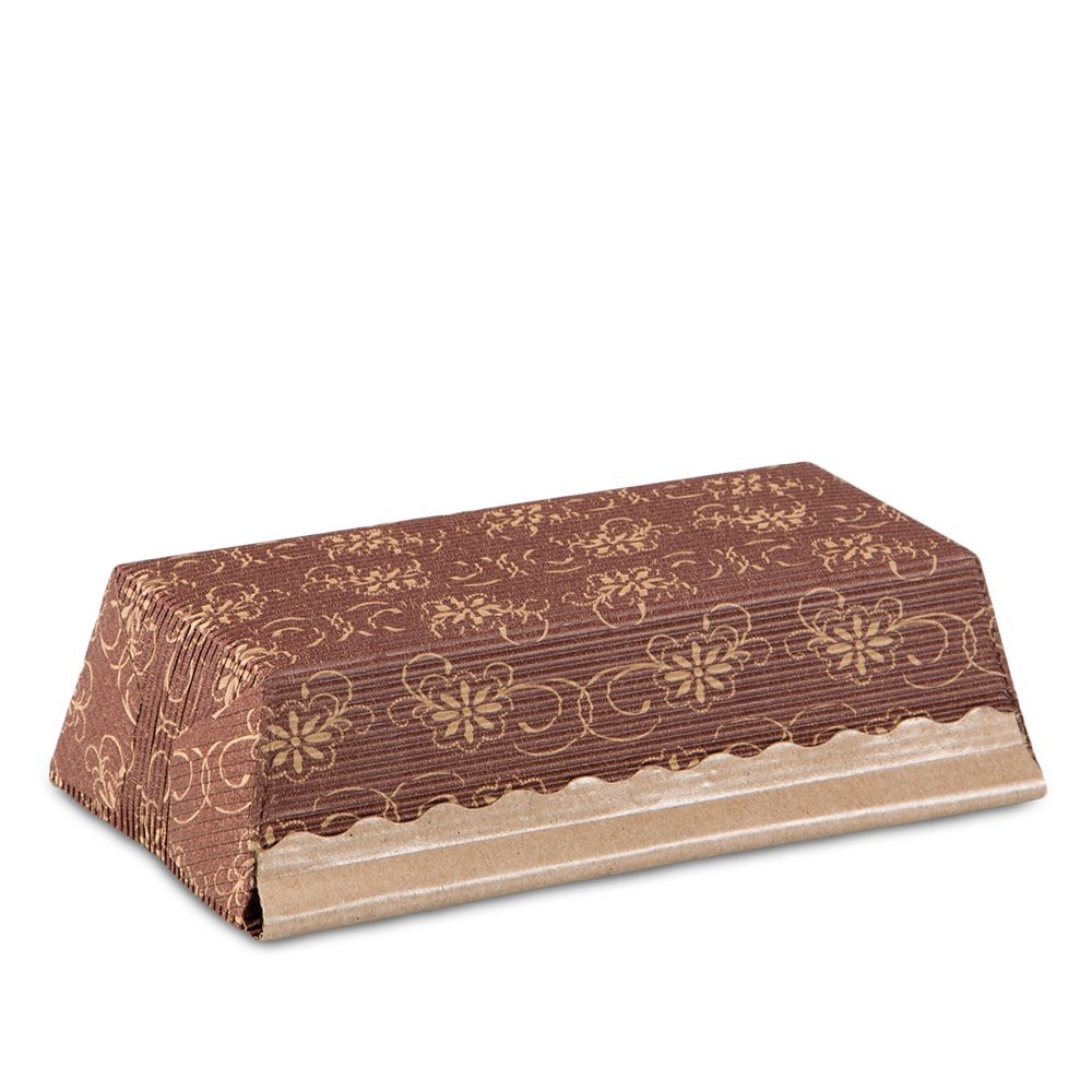 Städter - Paper baking pan Loaf pan - 18 x 9 cm / H 3,5 cm - brown - 4 pieces