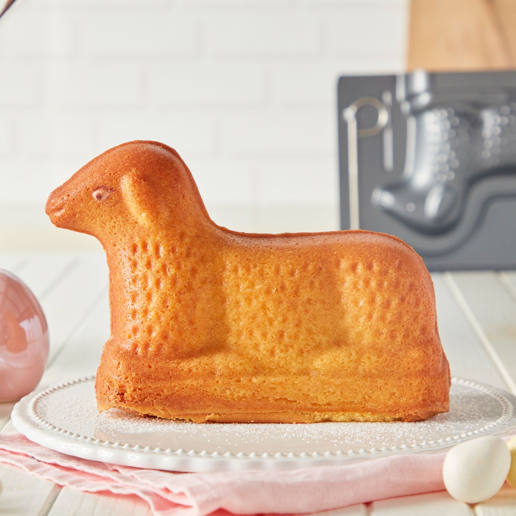 Birkmann - 3D-Backform Osterlamm - All you need is spring - 26,5 x 16,5 cm - 900 ml