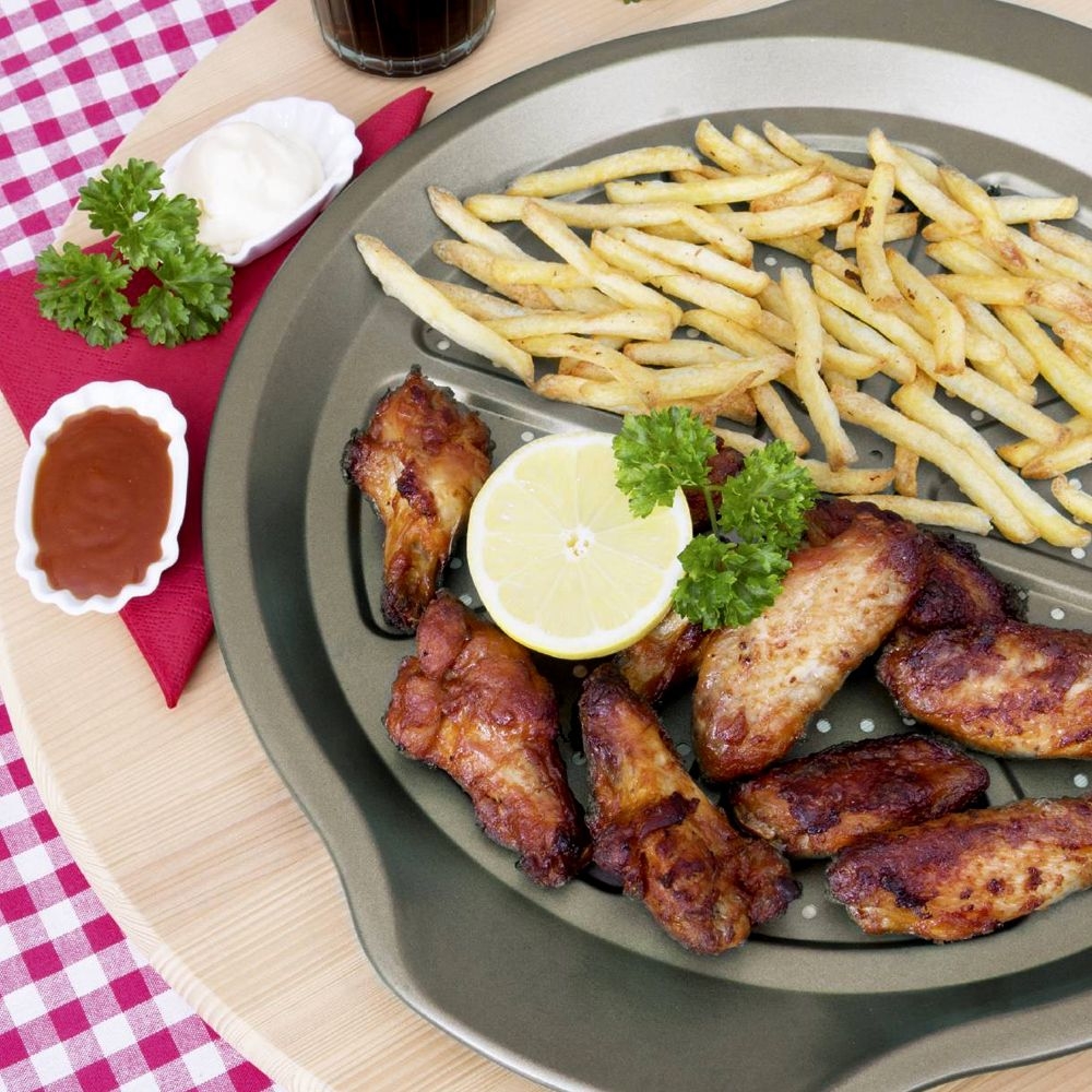Städter - Backblech Pizza- & Pommes-Blech - ø 30 cm mit Spezial-Loch
