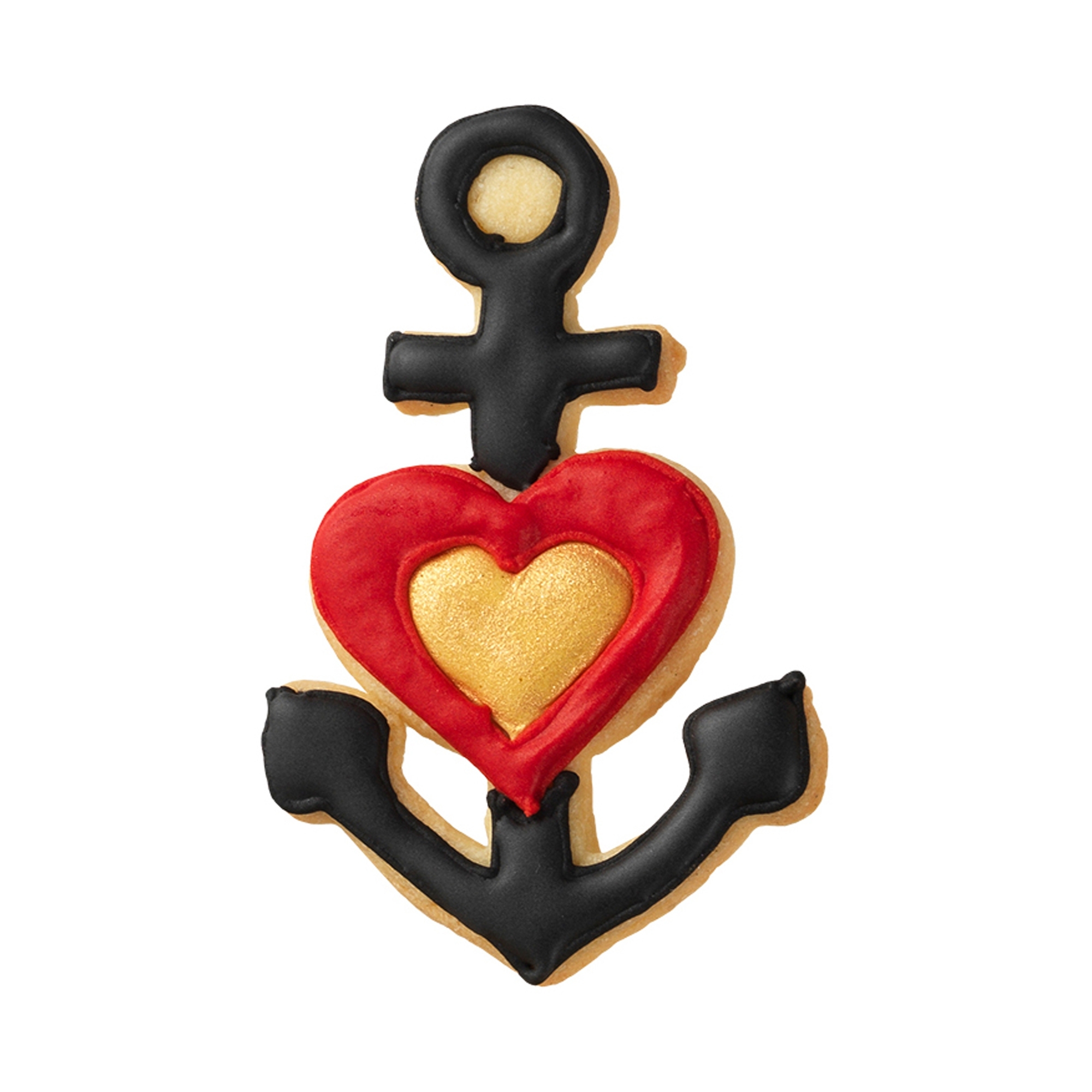 Birkmann - Ausstechform - Anker Glaube-Liebe-Hoffnung, 10 cm Birkmann - Ausstechform - Anker Glaube-Liebe-Hoffnung, 10 cm