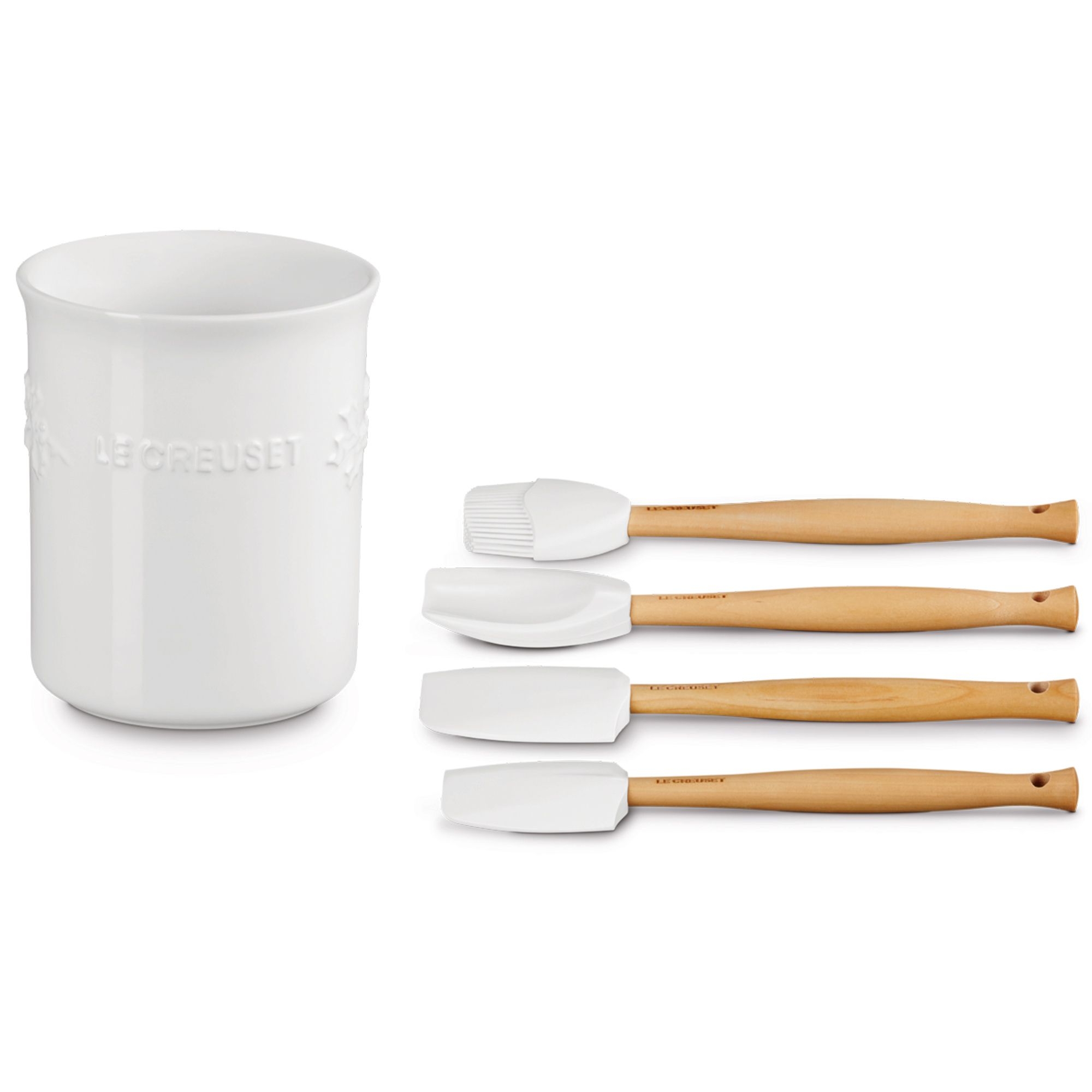 Le Creuset - Kochkellen-Set 5tlg. Craft - Holly - Weiß Le Creuset - Kochkellen-Set 5tlg. Craft - Holly - Weiß