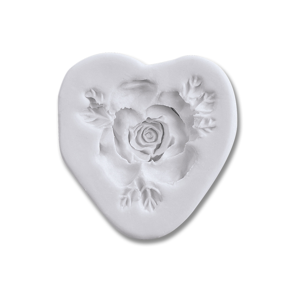 Städter - Fondant mould Rose ca. 4,5 cm white