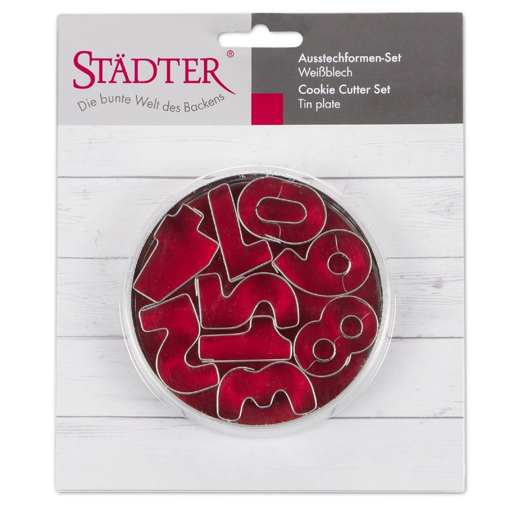 Städter - Ausstecher Zahlen - Set  9-teilig