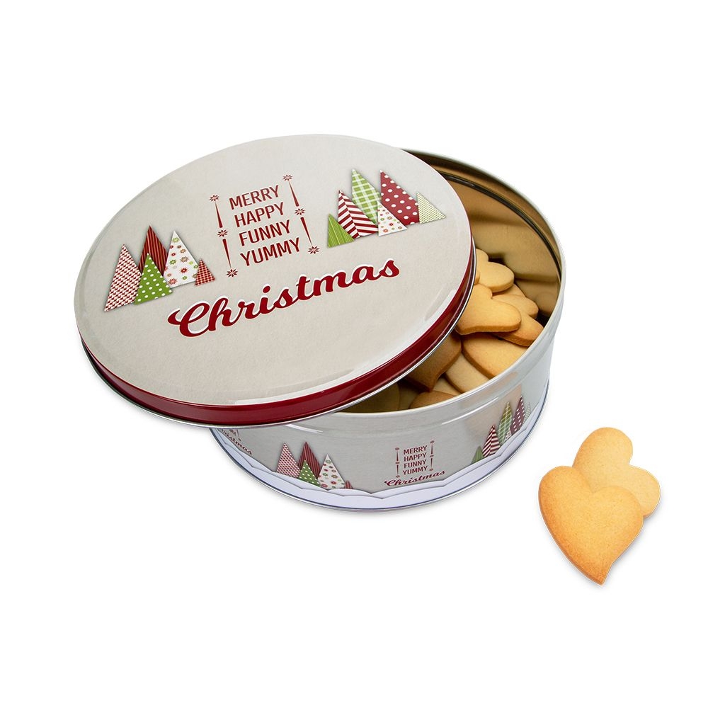 Städter - Plätzchendose - Yummy Christmas - Bunt - rund klein