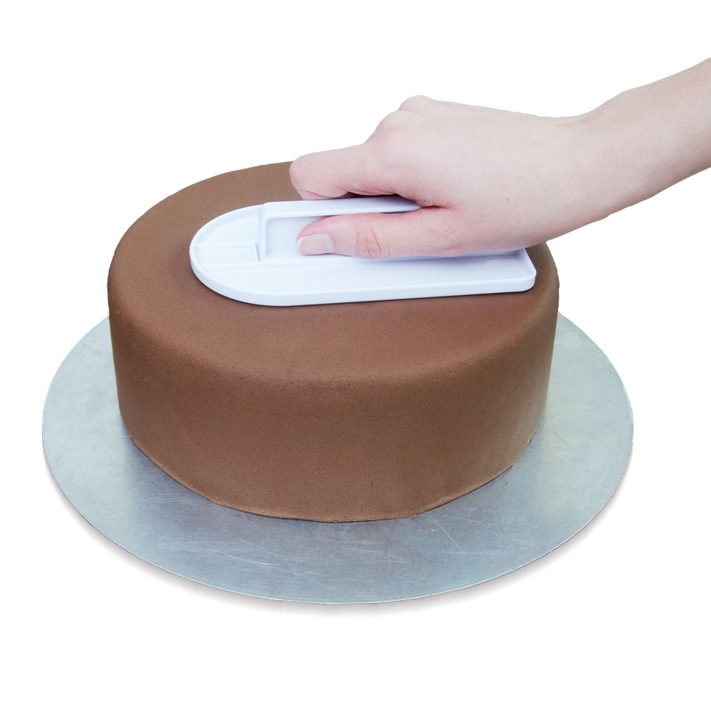 Städter - Modellierwerkzeug Fondant-Glätter - Weiß - 8,5 x 15 cm